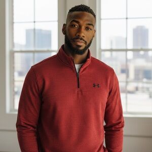 Under Armour Crimson Striped Pullover